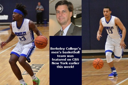 CBS New York news piece sheds light on winning culture of Berkeley College men's basketball team, as well as challenges student-athletes/coaches have overcome