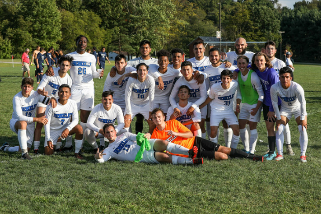 No. 6 seeded Penn State Beaver scores three late goals to stun No. 3 seeded New Jersey men's soccer team, 3-2; Knights eliminated from USCAA Tournament with defeat