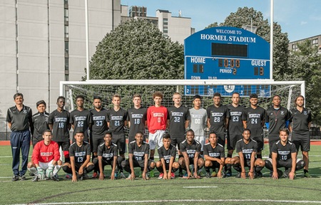 New York men's soccer team finishes 2017 campaign on winning note as Knights blowout Yeshiva University 5-2 in Teaneck, NJ