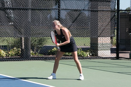 Women's tennis team puts forth hearty effort, but falls to Vaughn College 6-3 in conference action